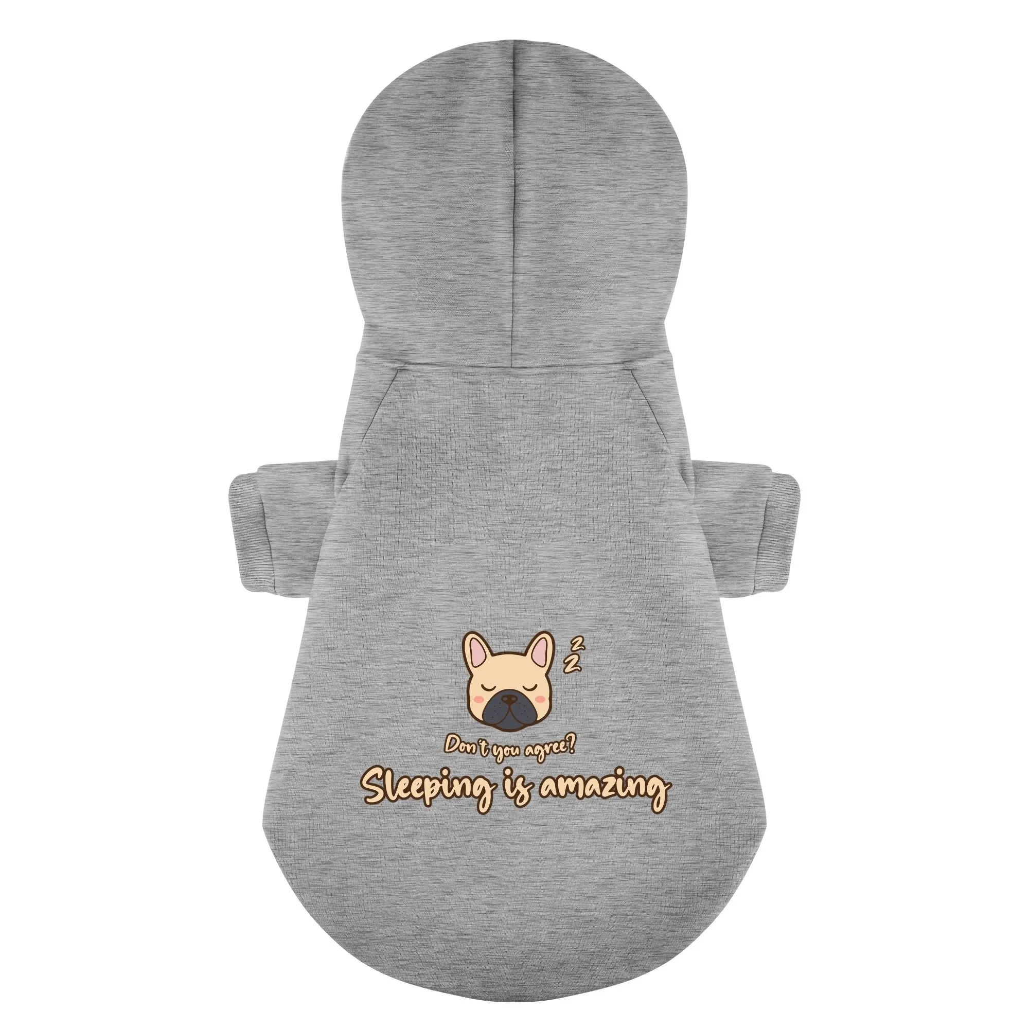 Sleeping is amazing n dont u agree - Personalized French Bulldog Hoodies with Funny Quotes – Stylish, Cozy, and Premium 100% Cotton