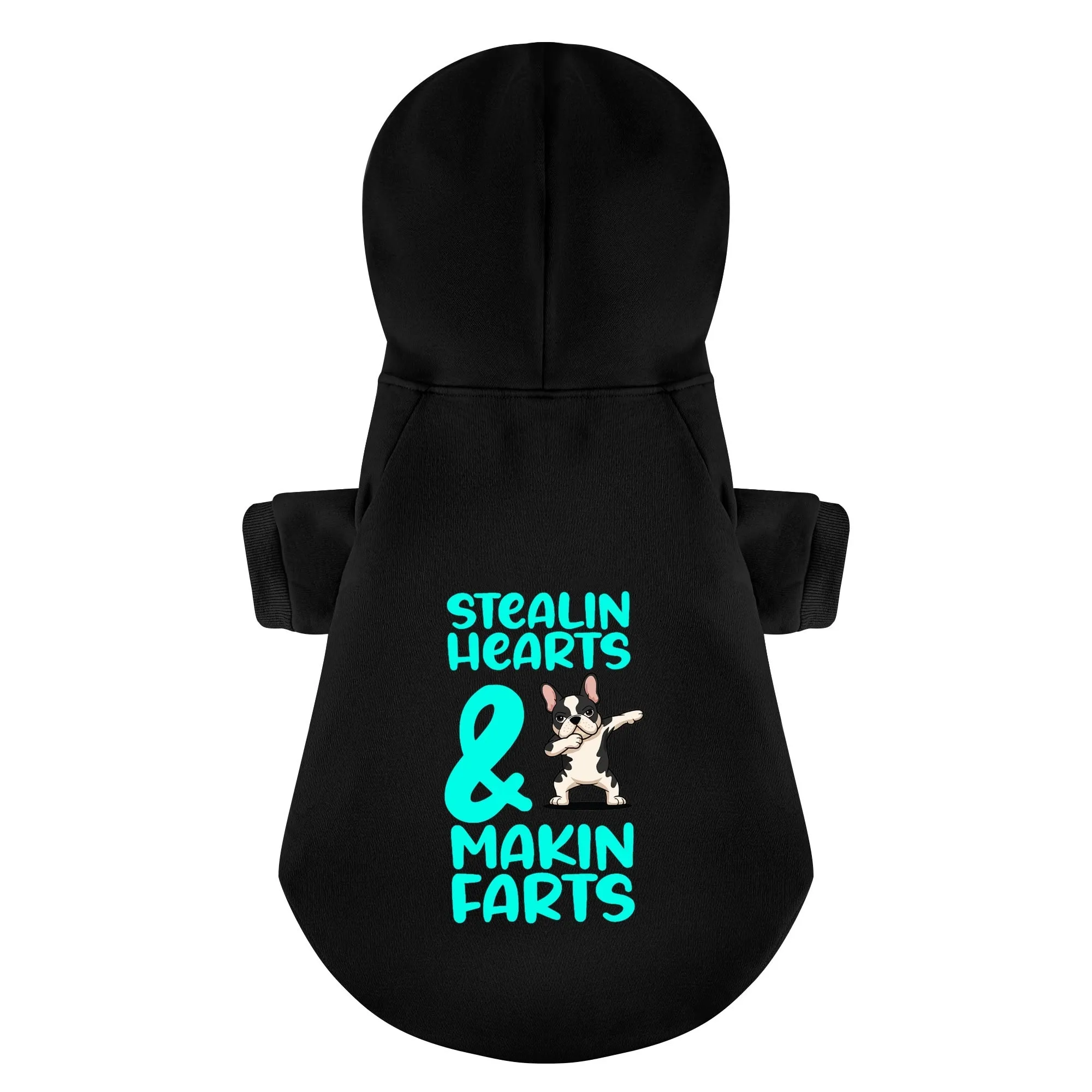 Stealin Hearts & Makin Farts - Personalized French Bulldog Hoodies with Funny Quotes – Stylish, Cozy, and Premium 100% Cotton