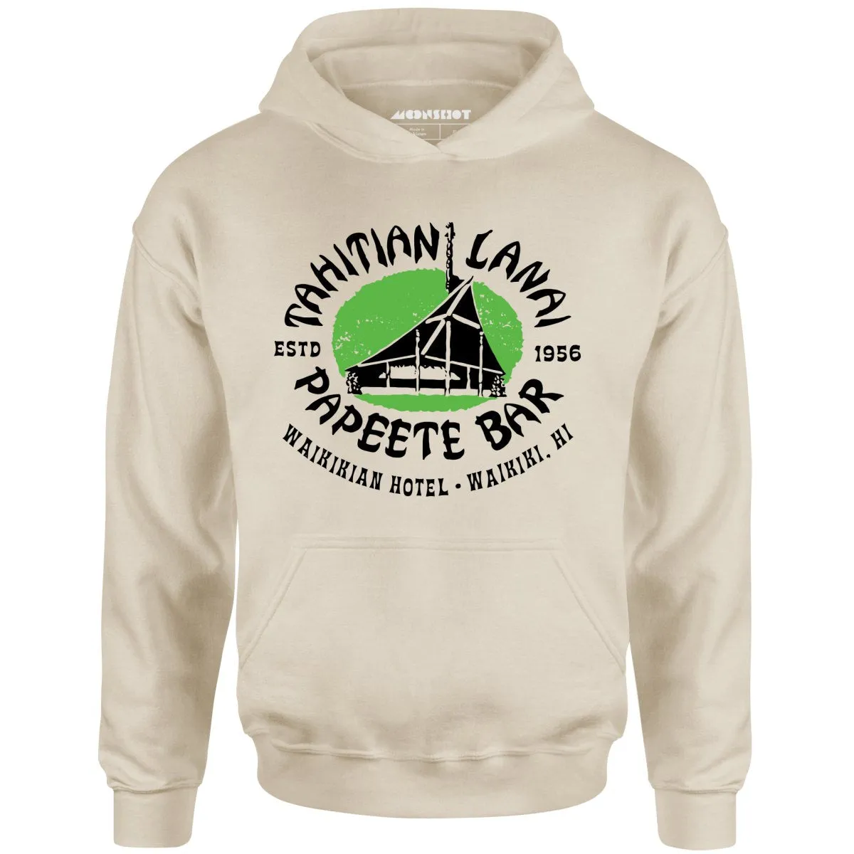 Tahitian Lanai Papeete Bar - Waikiki, HI - Vintage Tiki Bar - Unisex Hoodie