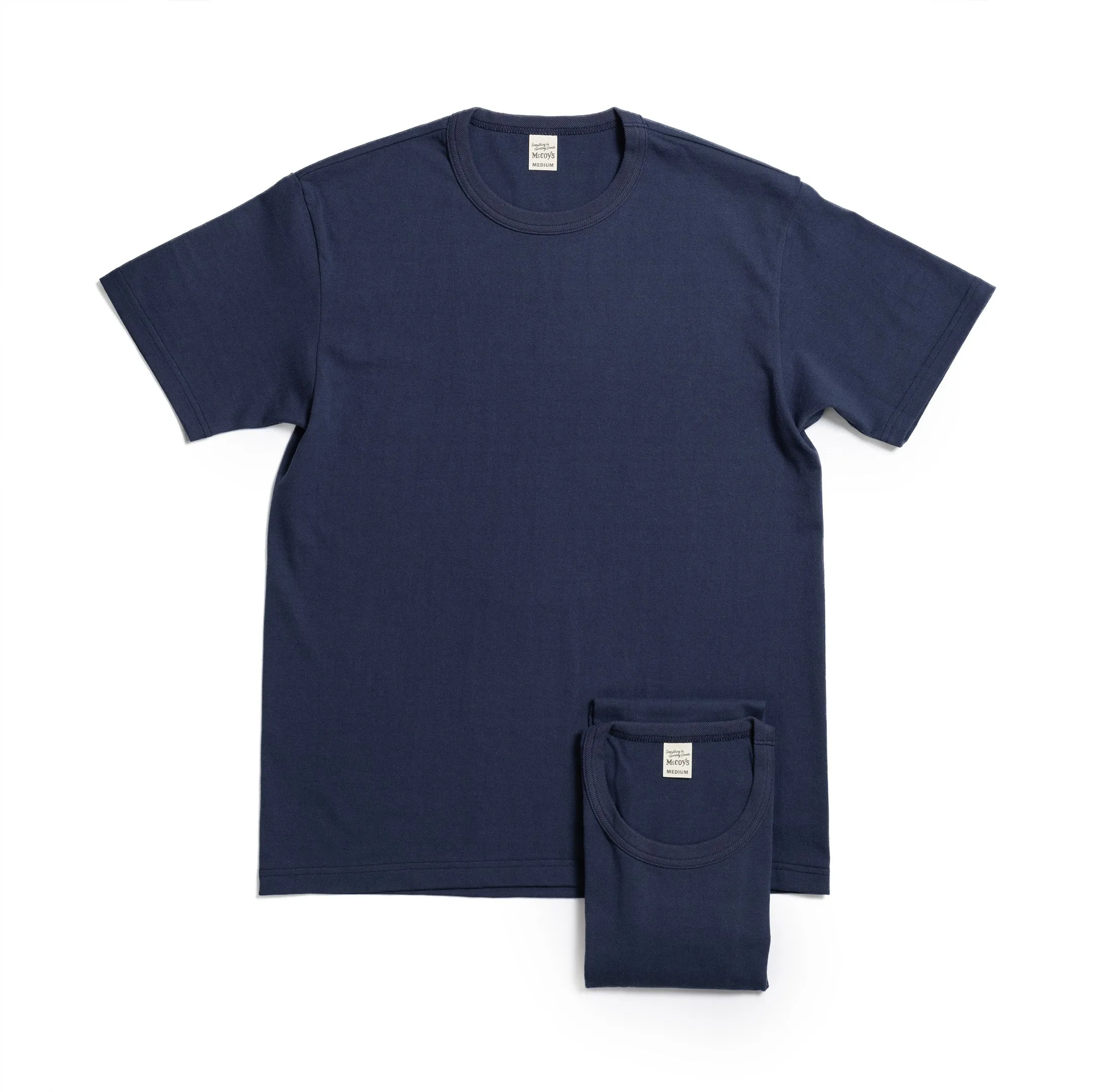 The Real McCoy's 2pcs Pack Tee Navy