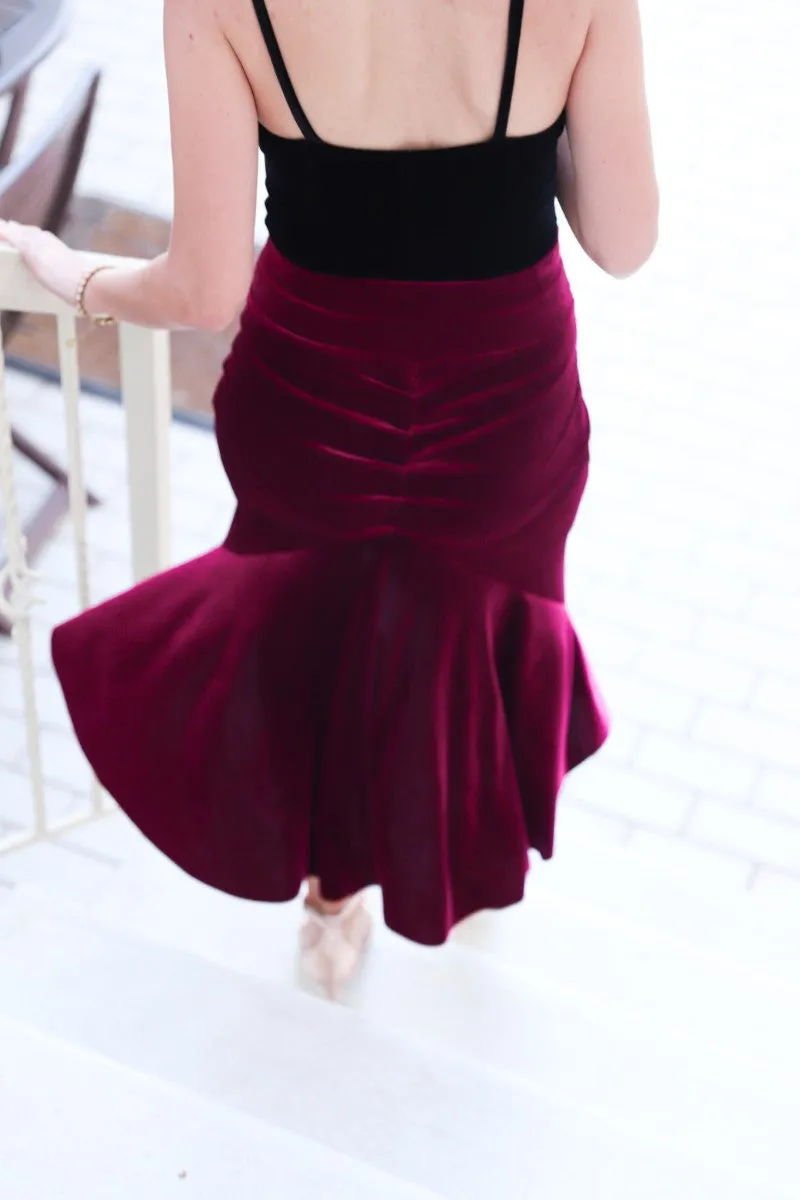 Velvet Mermaid Tango Skirt