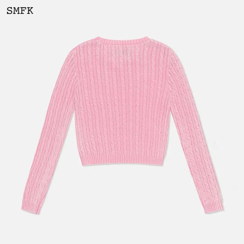 Vintage College Classic Knitwear Pink