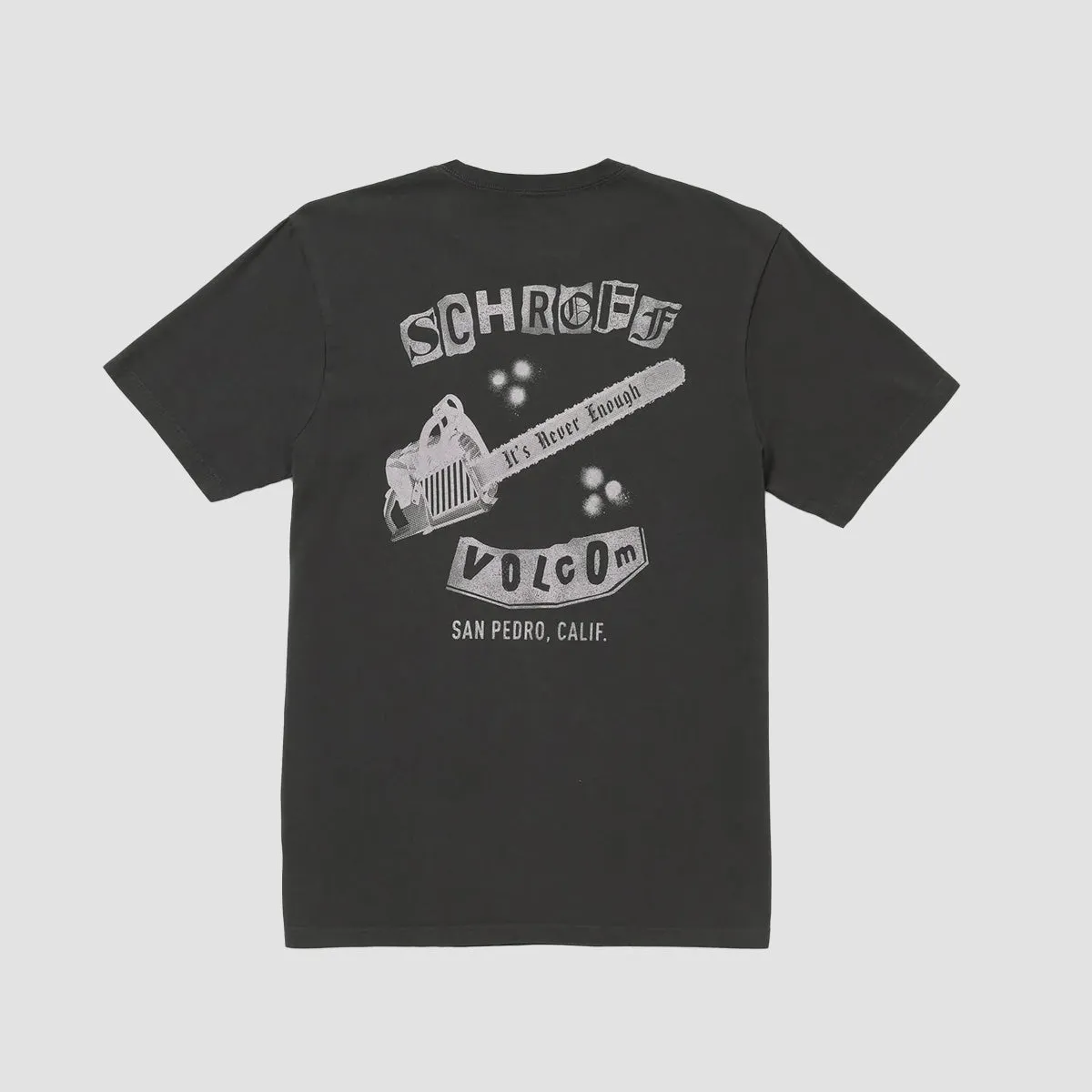 Volcom X Schroff Chainshaw T-Shirt Stealth