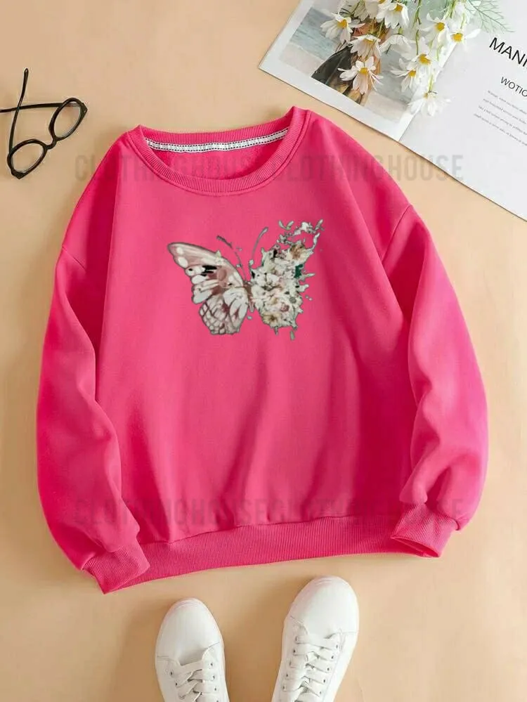 White Butterfly sweatshirt