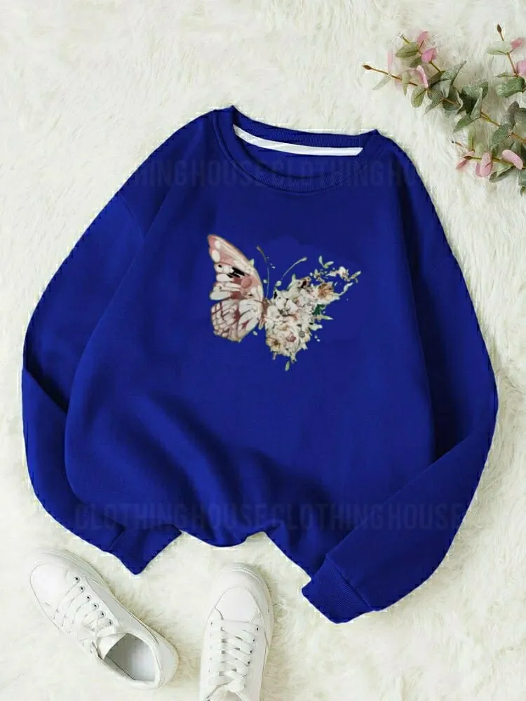 White Butterfly sweatshirt