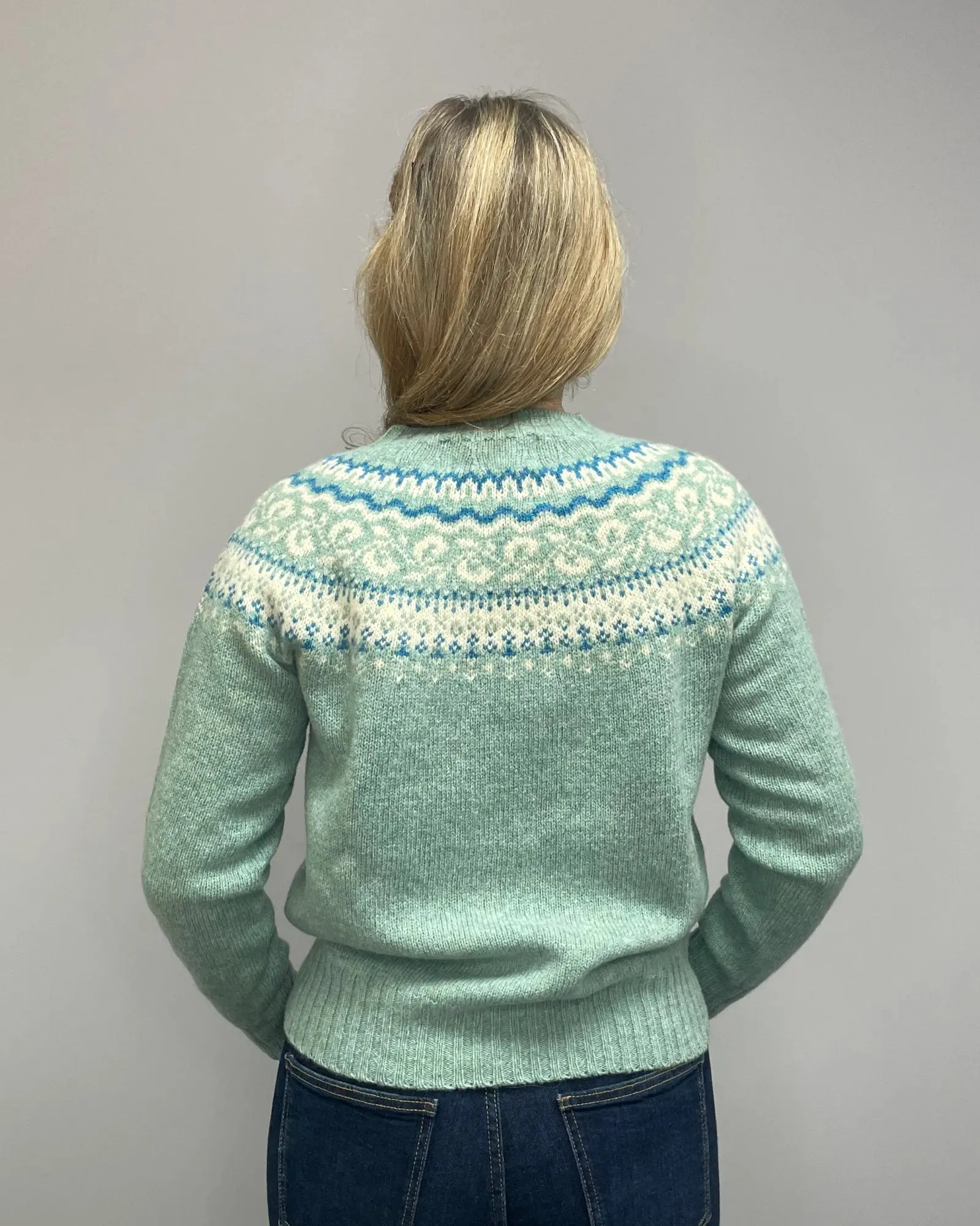 Women's Knitted Fair Isle Jumper (L5220/7) - Fauna