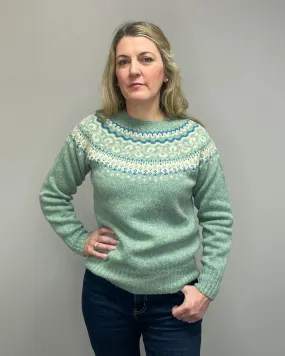 Women's Knitted Fair Isle Jumper (L5220/7) - Fauna