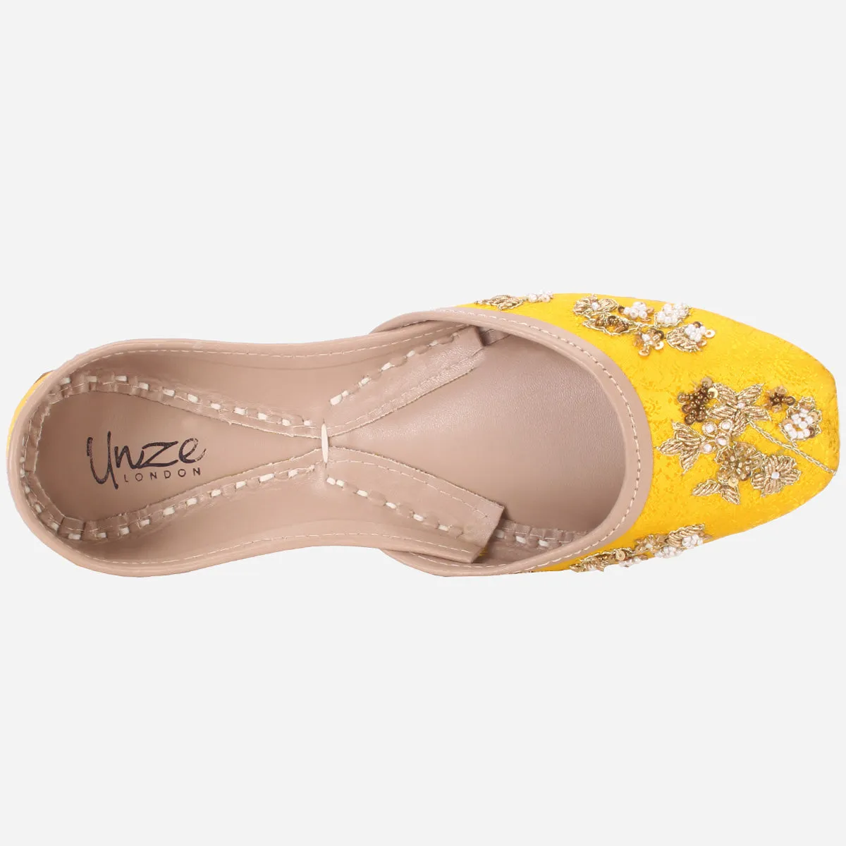 Women's "NOVIE" Embellished Leather Khussa