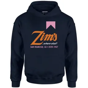 Zim's Hamburgers v3 - San Francisco, CA - Vintage Restaurant - Unisex Hoodie